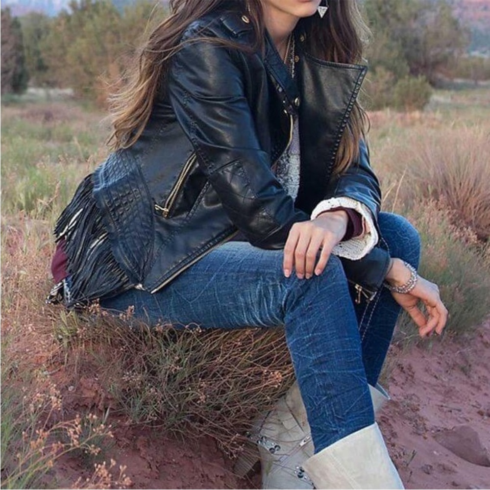 Steve Madden fringe jacket